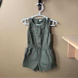 Old Navy Kids Olive Green Romper